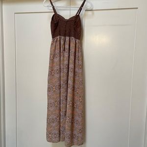 Current Air Maxi Dress with Sweetheart Neckline and exposed back zip (XS)